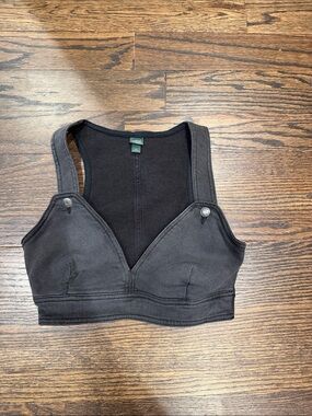 Wild Fable Black Crop Tank Top